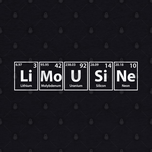 Limousine (Li-Mo-U-Si-Ne) Periodic Elements Spelling by cerebrands